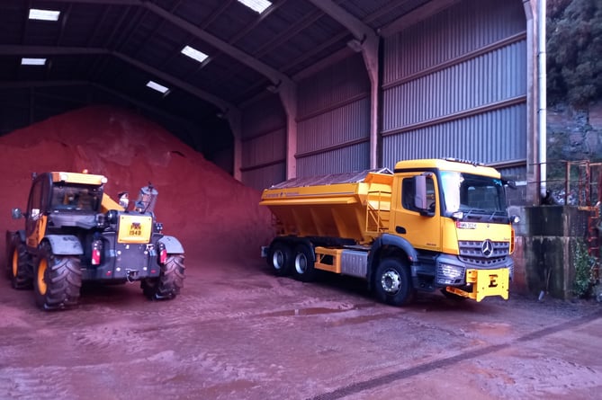 Gritters at the DoI depot