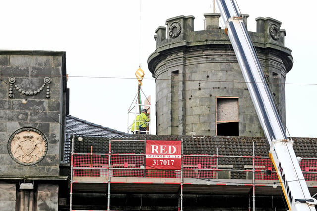 Barber is happy with work undertake by Castle Mona Hotel owner