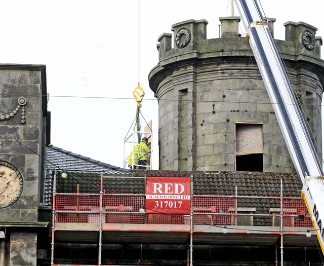 Barber is happy with work undertake by Castle Mona Hotel owner