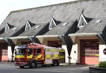 Firefighters deal with car blaze
