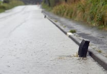 Heavy rain leads to standing water on roads