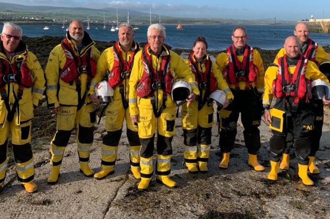Port St Mary lifeboat crew