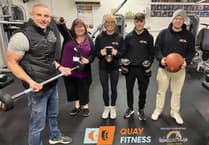 Quay Fitness in Ramsey members and staff raising money for Rebecca House