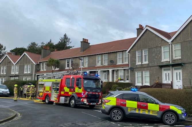 Victoria Crescent, Douglas, fire