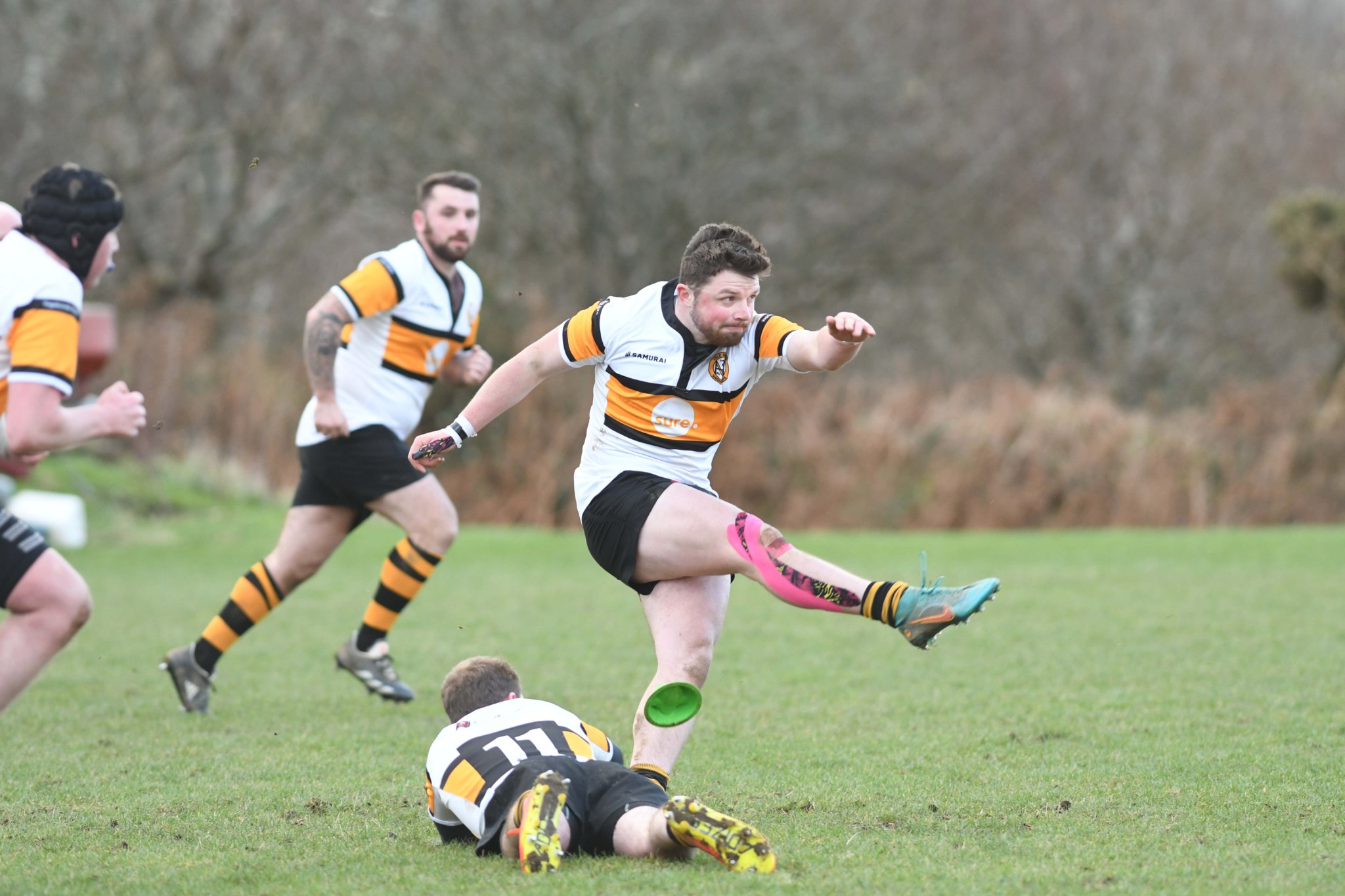 Cam Findlay in action for Vagabonds against Garstang in Counties Three ADM Lancs/Cheshire (DK230114 (75))