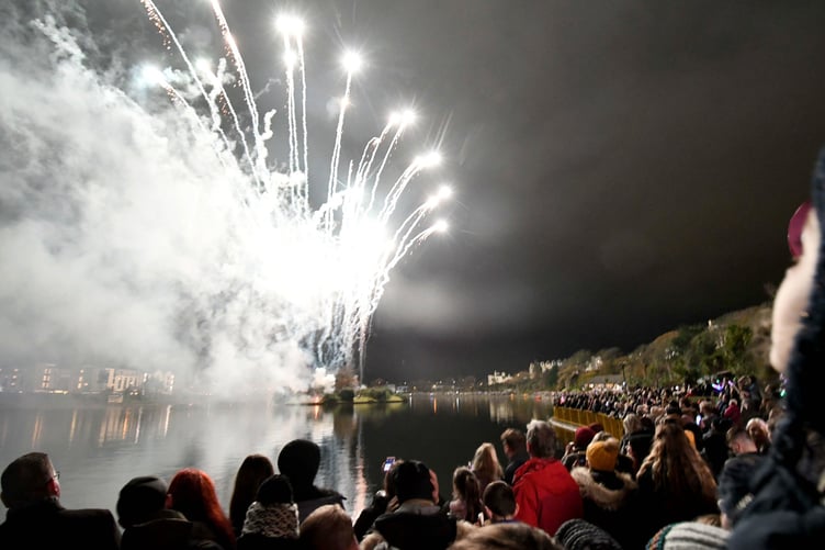 Ramsey town fireworks display at Mooragh Park -