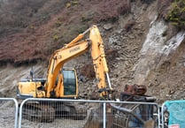 Public warned about landslip