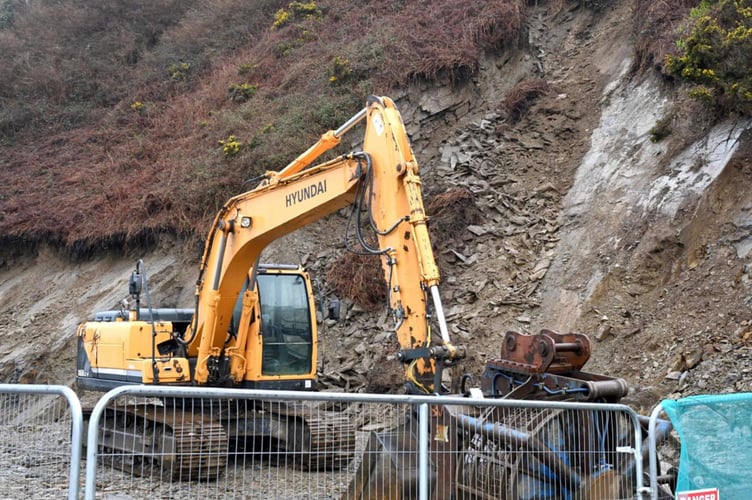 Laxey landslide