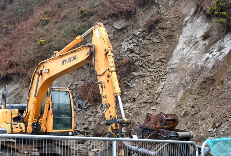Laxey landslide