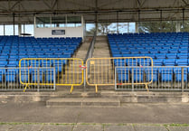 Maintenance being carried out on NSC grandstand