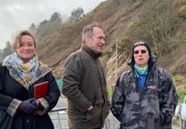 Chief Minister visits Laxey landslip
