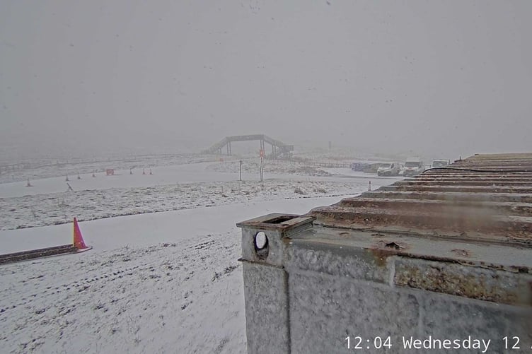 Snow on Mountain in April