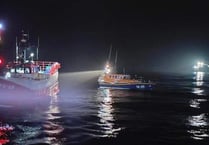 Douglas lifeboat and Ben-my-Chree help vessel in distress