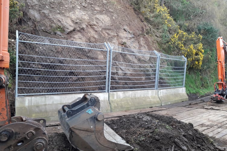 Temporary protection for Hill climb event