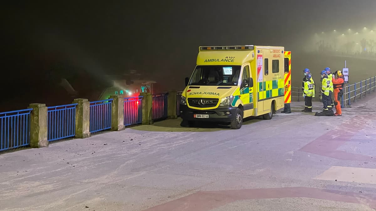 Patient transfer takes place on beach iomtoday.co.im