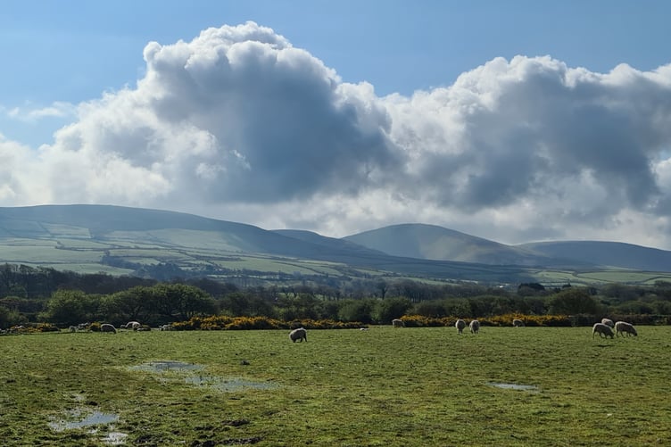 Sue Furner snapped this shot of the view of the hills from Orrisdale