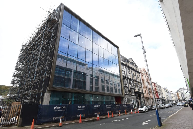 The lower end of Victoria Street in Douglas -