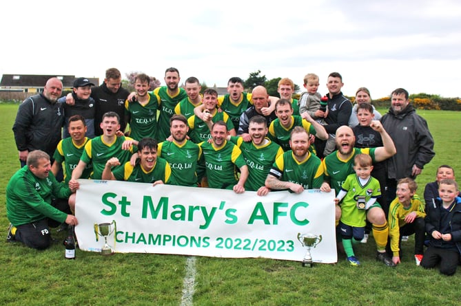 Newly-crowned DPS Ltd Division Two champions St Mary's