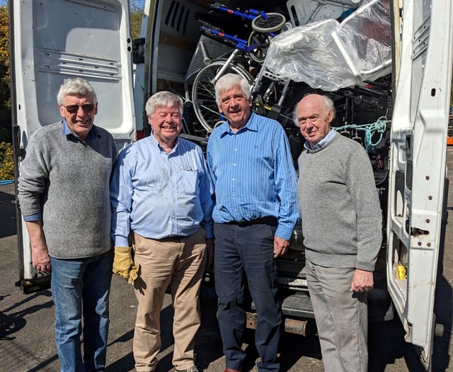 Wheelchairs being sent across the world