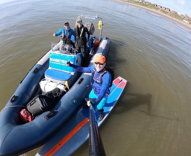 Adrian paddles to Cumbria