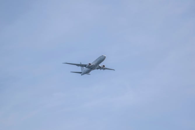 Boeing Posiedon MRA1 (P-A8) flying over Queen's Pier Ramsey