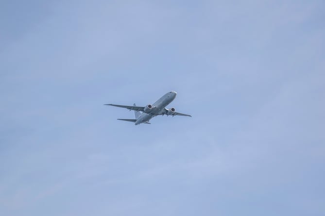 Boeing Posiedon MRA1 (P-A8) flying over Queen's Pier Ramsey