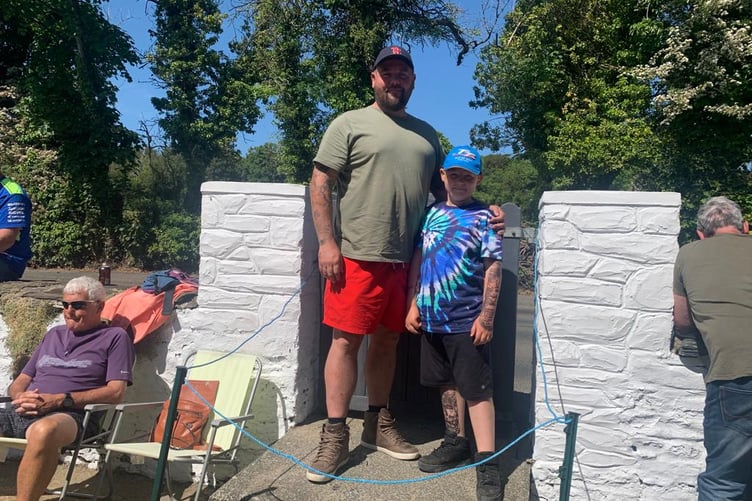 Lee Ludoski and son Milan