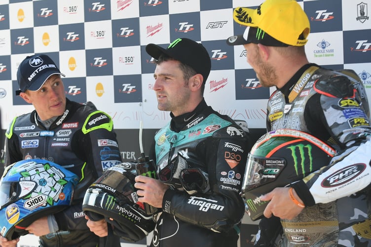 Dean Harrison, Michael Dunlop and Peter Hickman