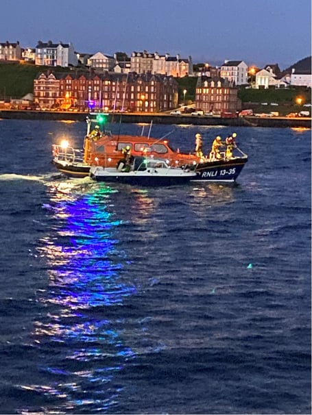 Peel Lifeboat on a callout