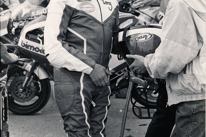 Tony and Michael Rutter pictured in 1987 