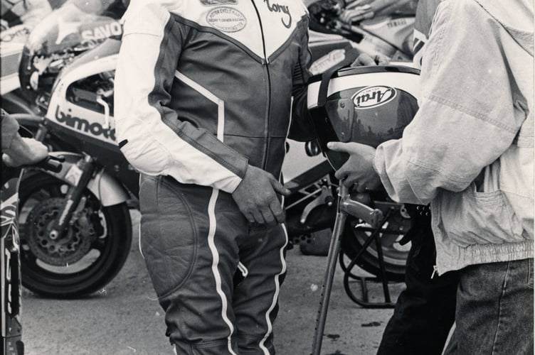 Tony and Michael Rutter pictured in 1987 