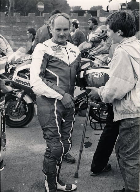 Tony and Michael Rutter pictured in 1987
