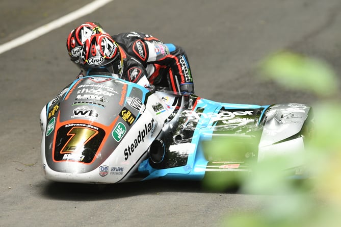 Ben and Tom Birchall sidecar race two