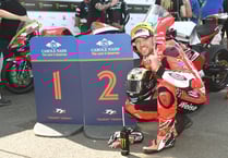 TT 2023: Peter Hickman claims 12th win with victory in Supertwin race