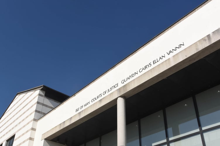 Exterior view of the Isle of Man Courthouse in Douglas -