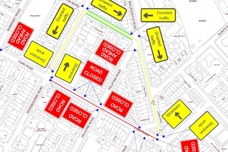 Road works take place on York Road next month