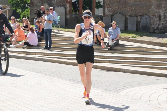 Lorna Gleave in Peel during 2023 Parish Walk