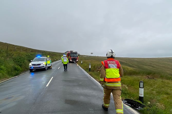The two vehicle road traffic collision at the Mountain Mile