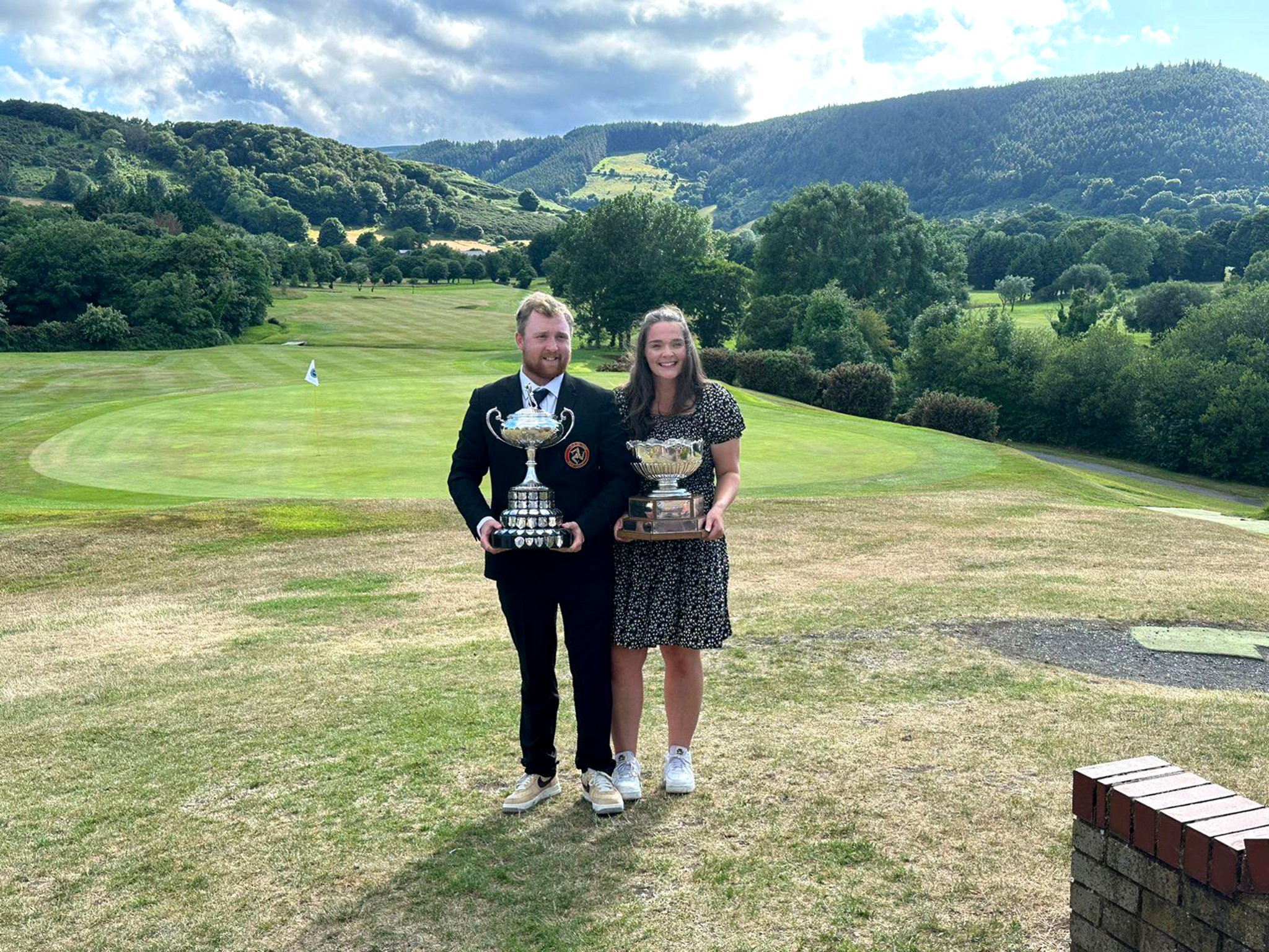 Robbie Noon and Kayleigh Dawson will be hoping to claim their third successive island golf titles at Mount Murray