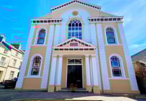 Peel apartment for sale in former chapel has clear sea views 