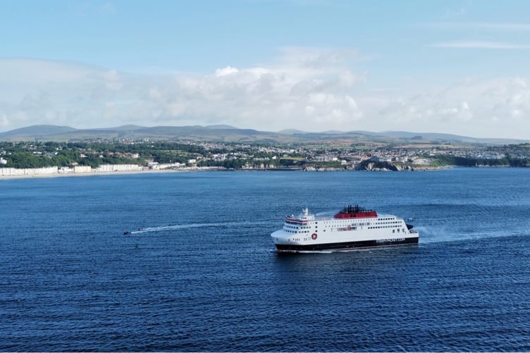 Manxman arrives in Douglas Bay
