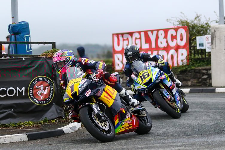 Davey Todd and Mike Browne at Southern 100 2023