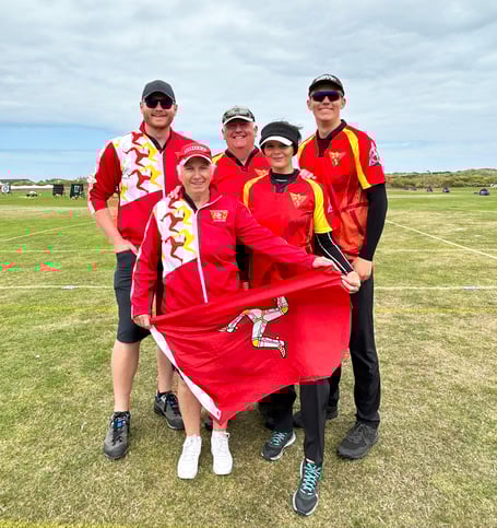 Isle of Man archery team at Island Games