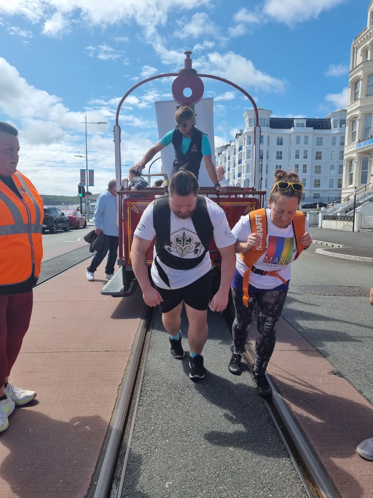 Powerlifters take on fundraising horse tram pull this weekend