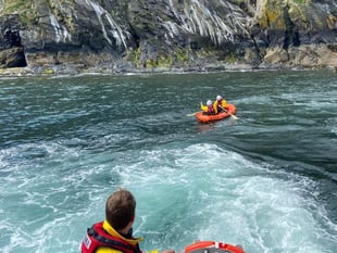 Lifeboat to the rescue after individual is caught out by the tide