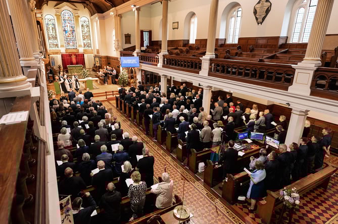 Sunday's service at St George's Church