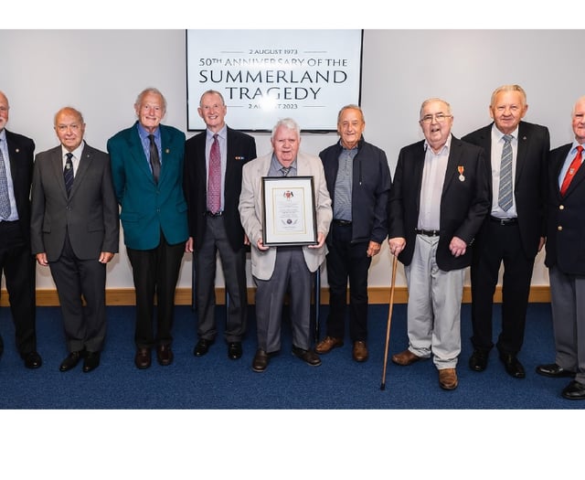 Firefighters who dealt with Summerland tragedy are recognised