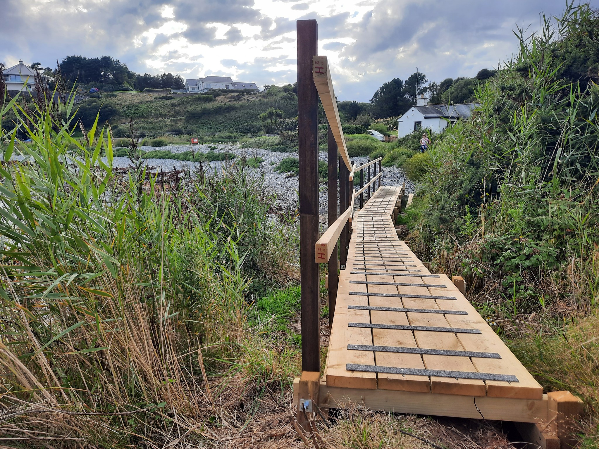 Raad ny Foillan boardwalk is being constructed