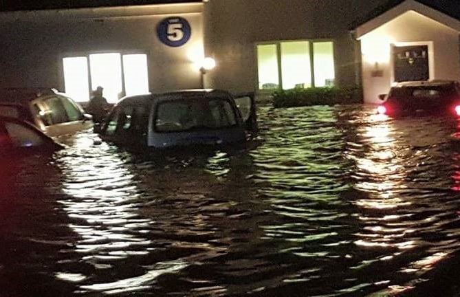 Flooding in Tromode in 2015