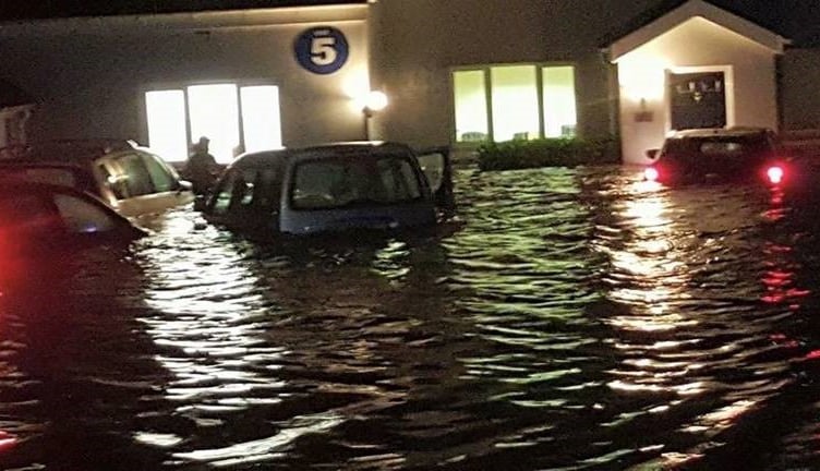 Flooding in Tromode in 2015